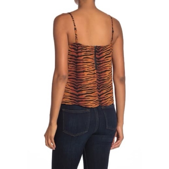 Ten Sixty ShermanTiger Print Square Neck Cami, L - Picture 2 of 8